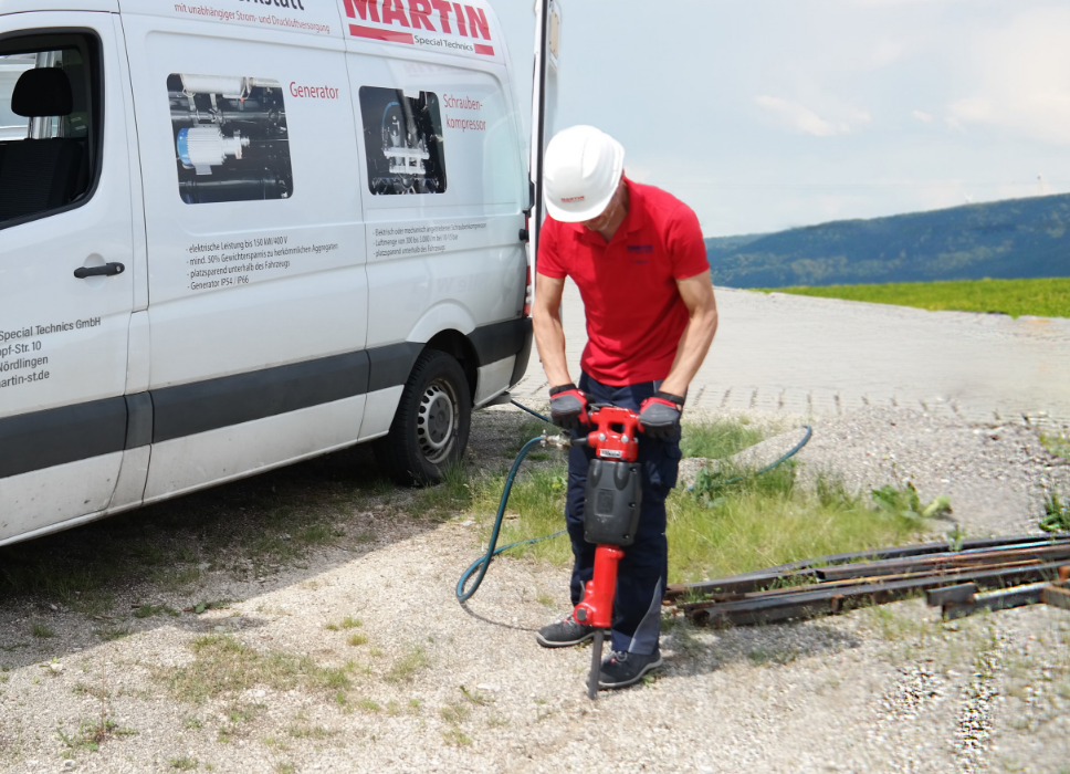 Arbeiten mit den MaCo Kompressor Systemen